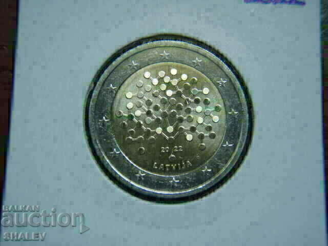 Livrarea 2 euro 2022 Letonia „100 de ani Bank of Latvia” / Letonia 2 euro
