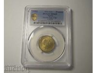 Spania eroare de batere PCGS 1 pesetă 1953 (1954)