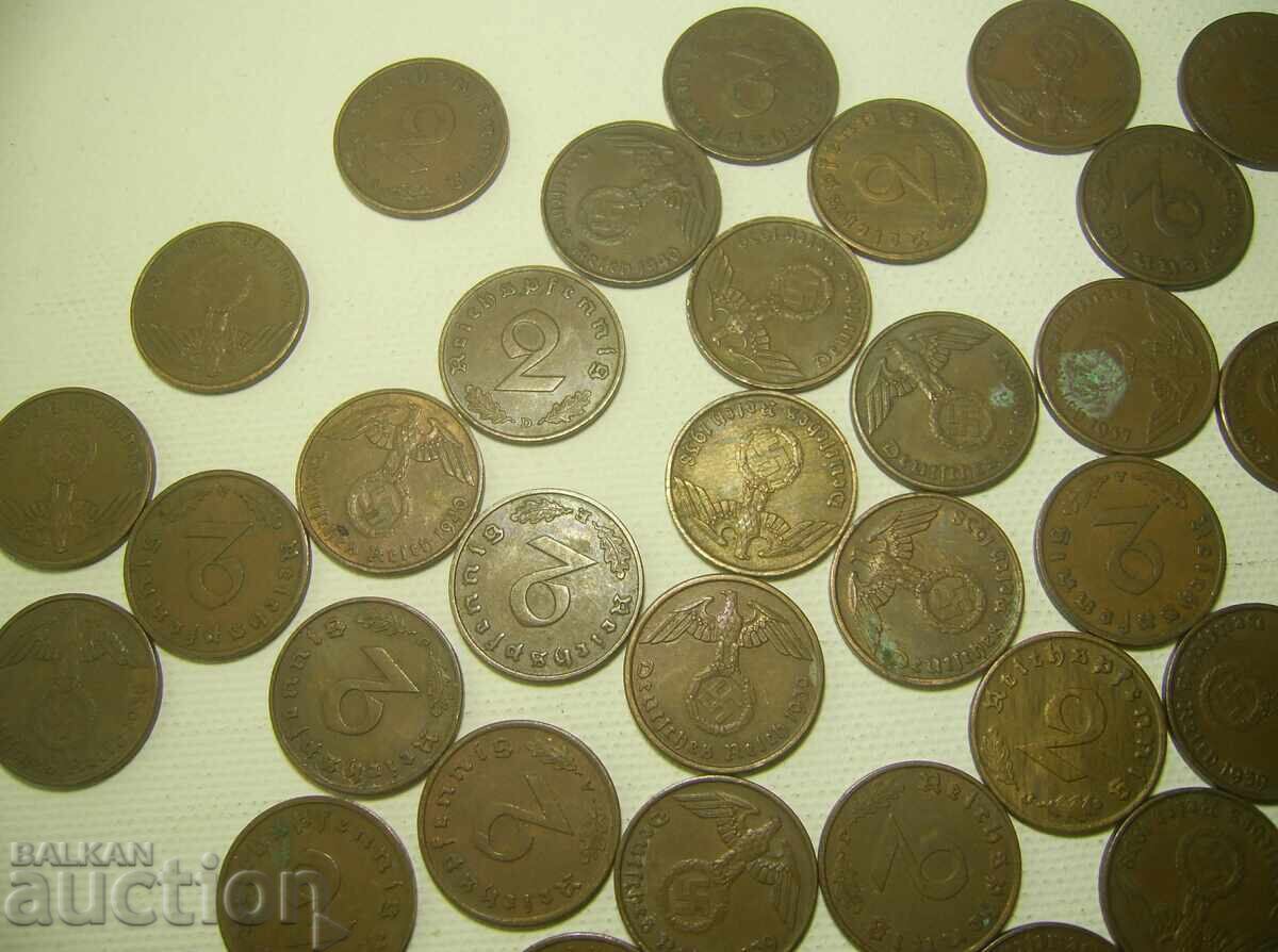 Γερμανία Παρτίδα 110 νομίσματα με Σβάστικες Σβάστικα με τιμή € 150.00 | 293.38 BGN