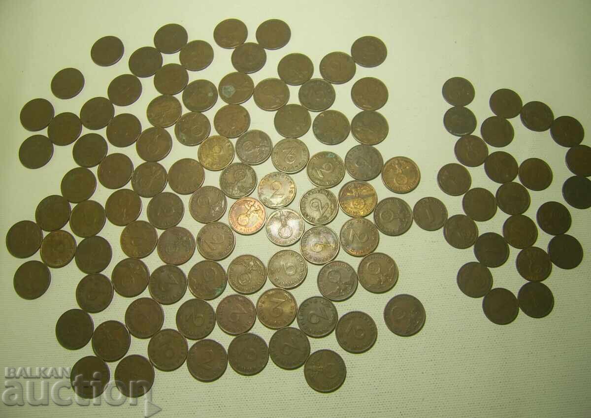 Γερμανία Παρτίδα 110 νομίσματα με Σβάστικες Σβάστικα