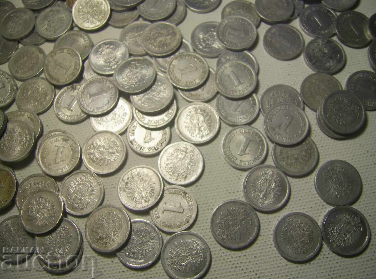 Germania Lot 212 monede x 1 pfennig 1917 - 6