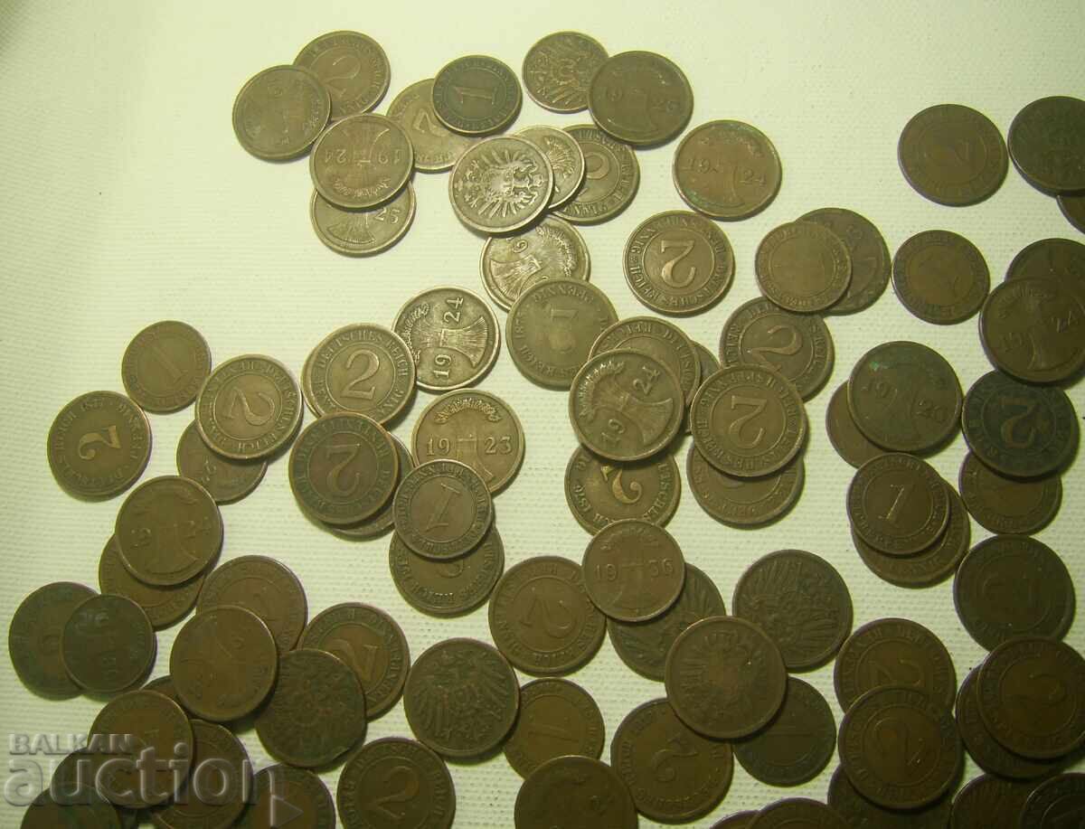 Germania Lot 156 monede 1874-1936 cu preț € 50.00 | 97.79 BGN