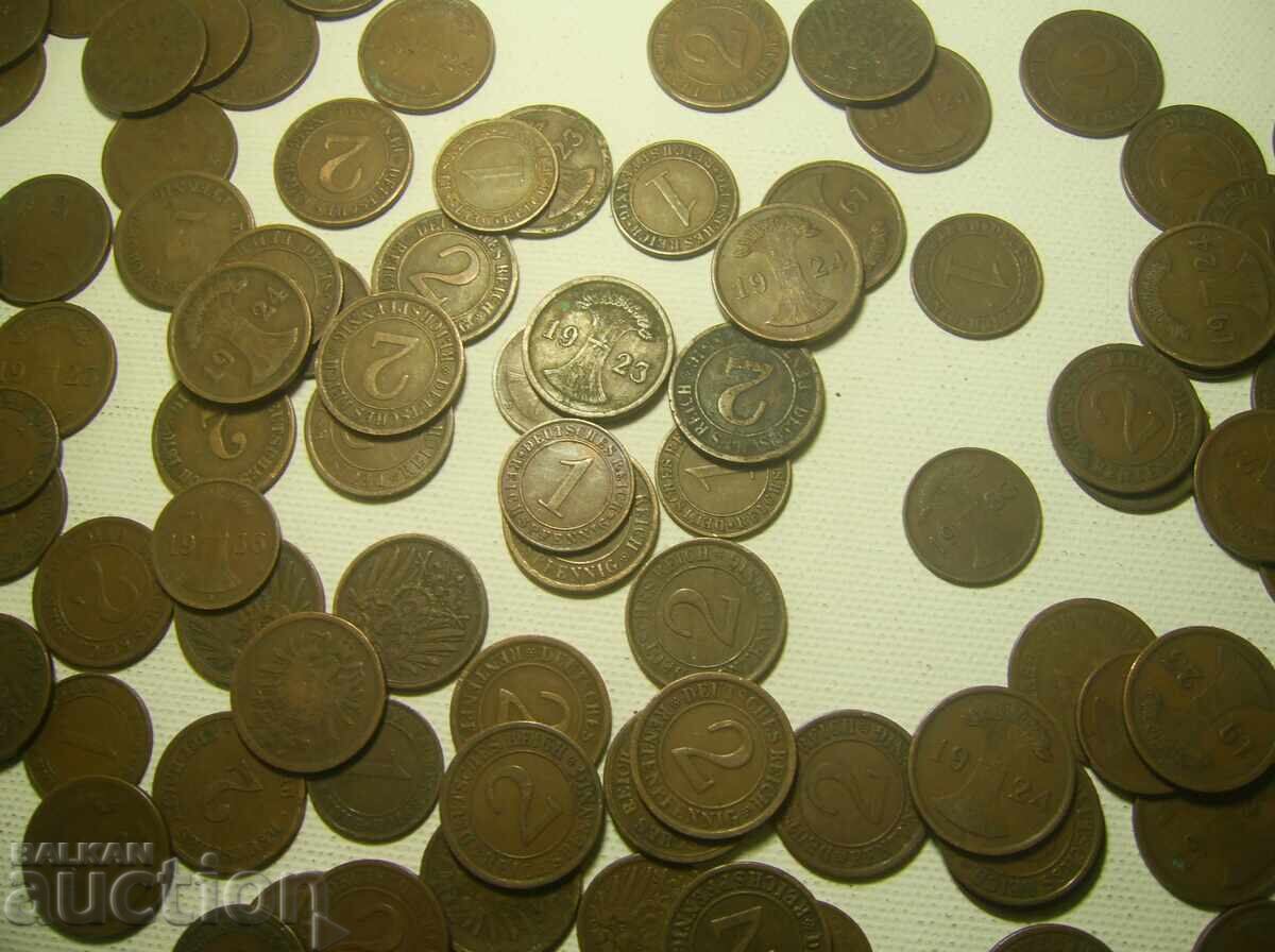 Licitație Germania Lot 156 monede 1874-1936