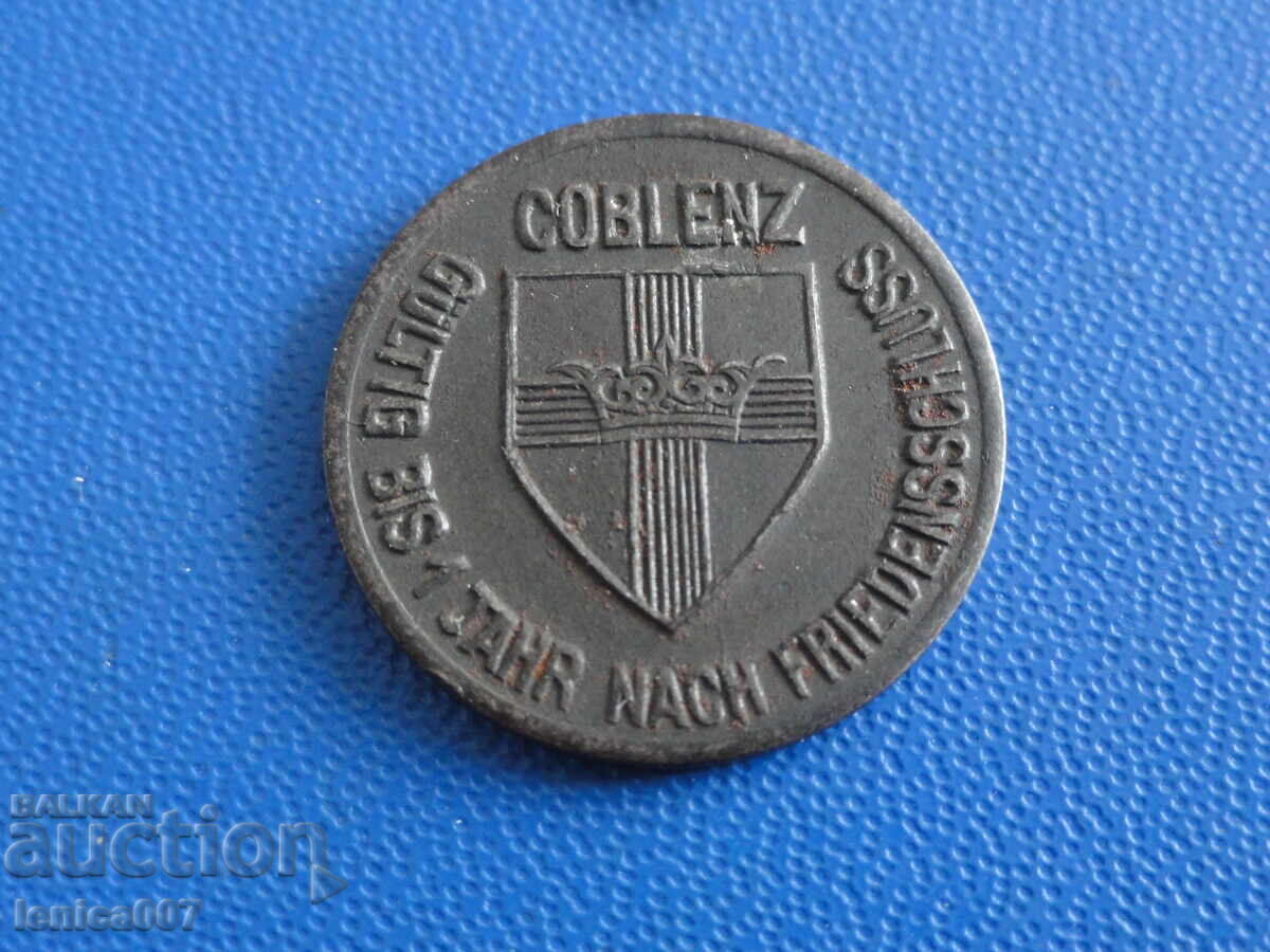 Germania 1918 - 10 pfenigi ''Orașul Koblenz'' (notgeld) - 5