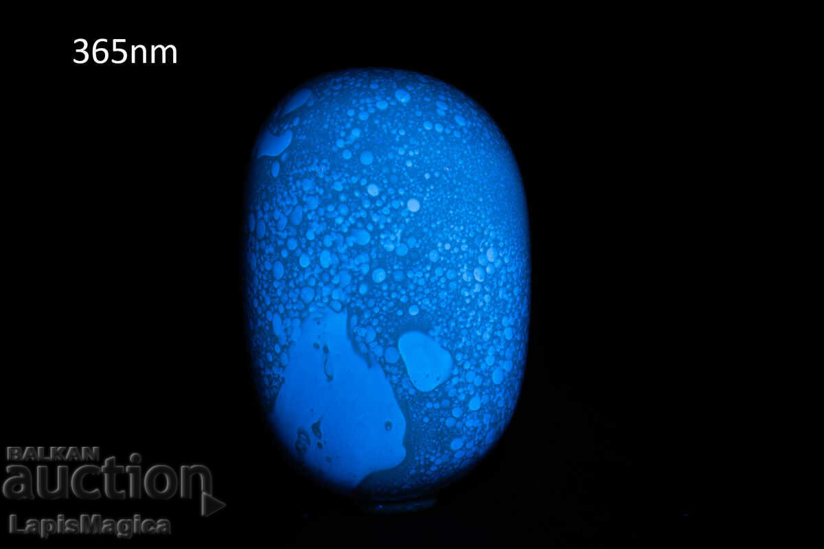 Син кехлибар от Индонезия 70.8ct полиран
