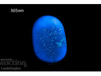 Син кехлибар от Индонезия 45.5ct полиран