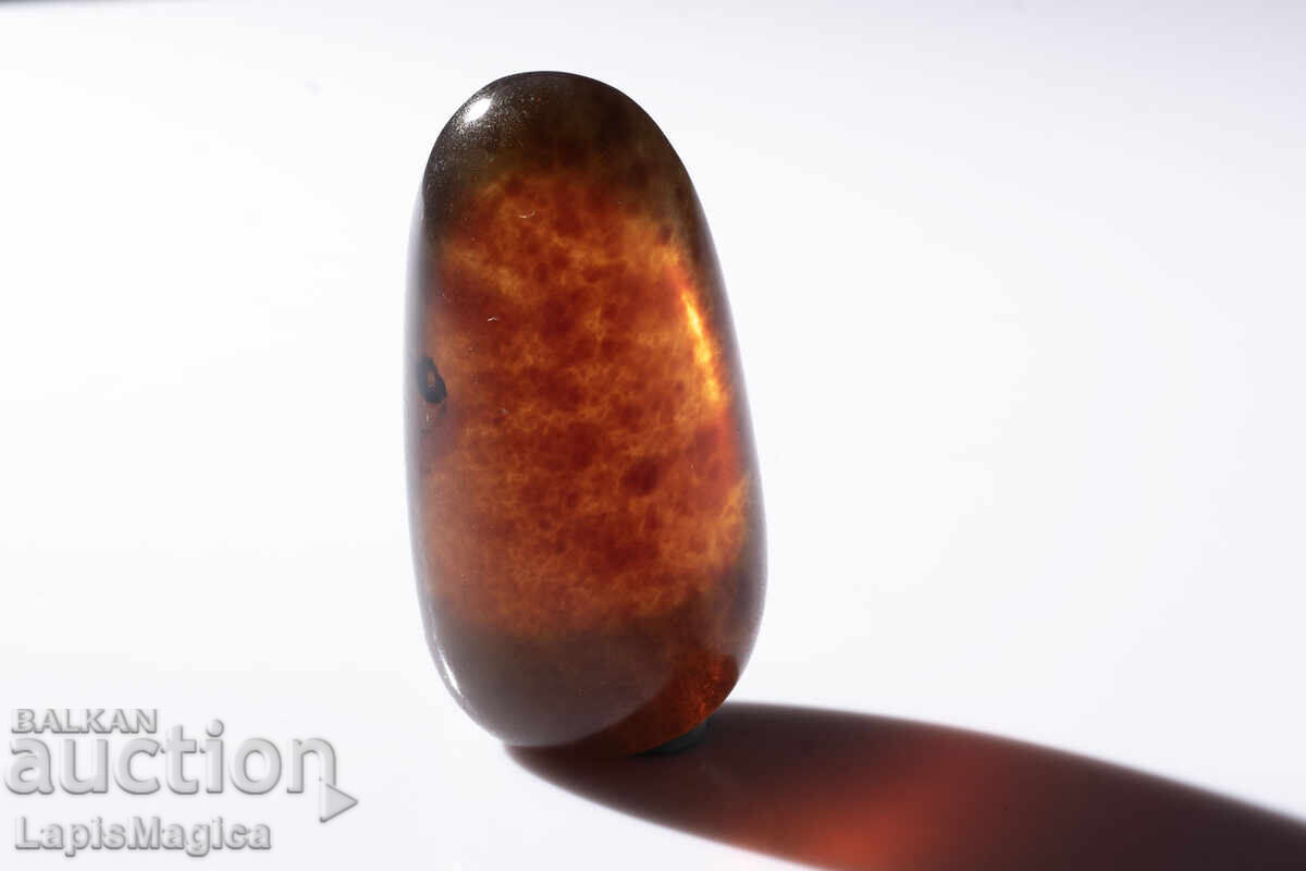 Chihlimbar albastru din Indonezia 34.7ct șlefuit cu preț € 5.50 | 10.76 BGN