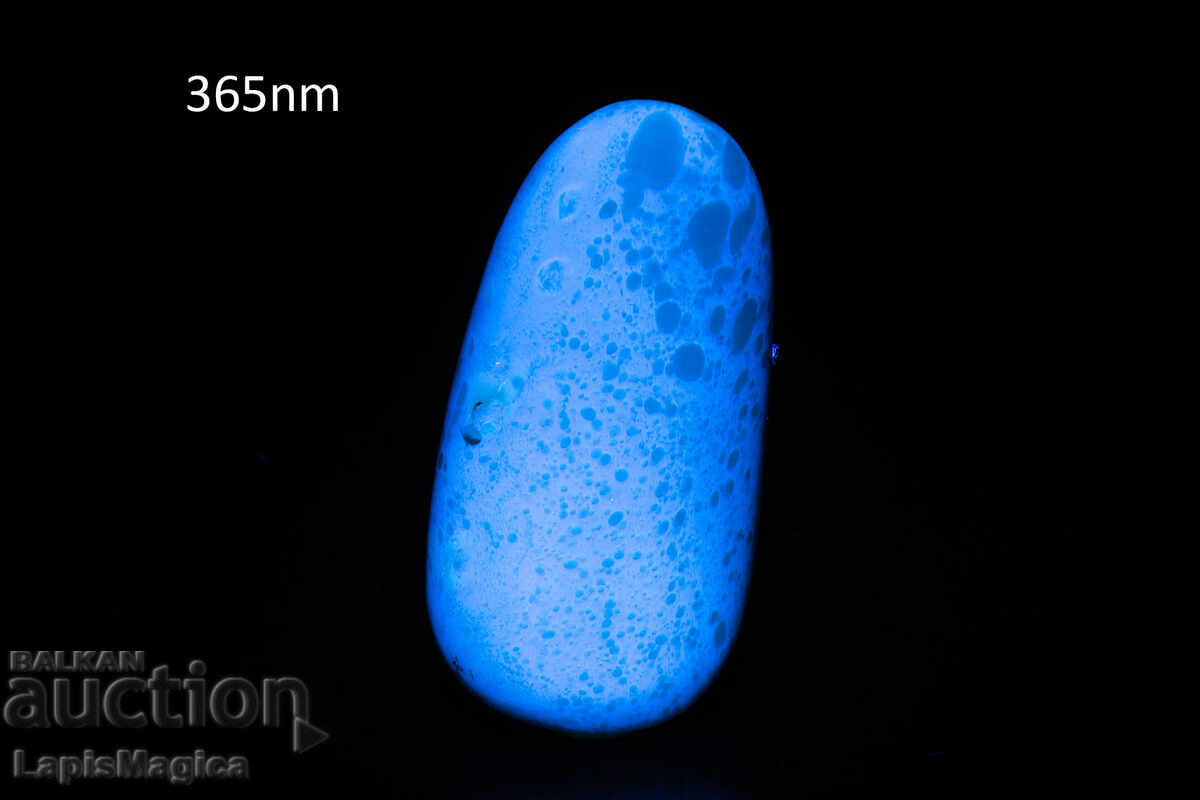 Chihlimbar albastru din Indonezia 34.7ct șlefuit
