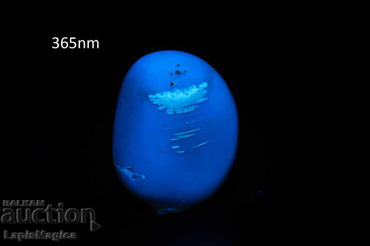 Chihlimbar albastru din Indonezia 36.6ct șlefuit