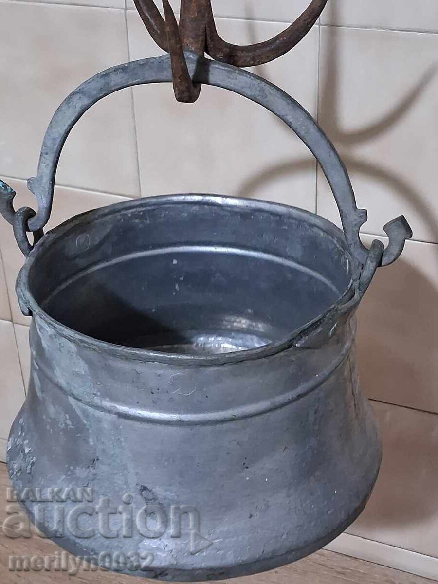 Δημοπρασία Παλιά χάλκινη καρδάρα καζάνι χάλκινο καζάνι χάλκινο σκεύος