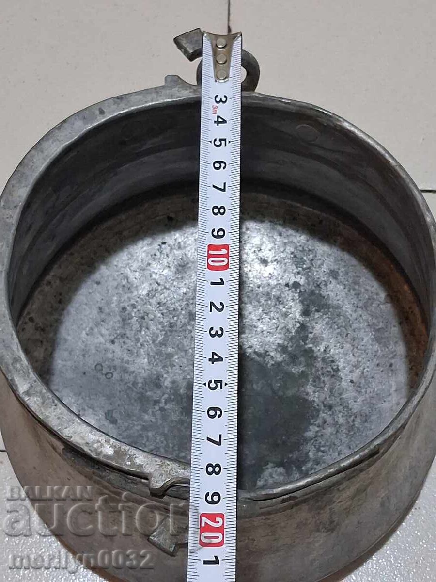 Παλιά χάλκινη καρδάρα καζάνι χάλκινο καζάνι χάλκινο σκεύος - 7