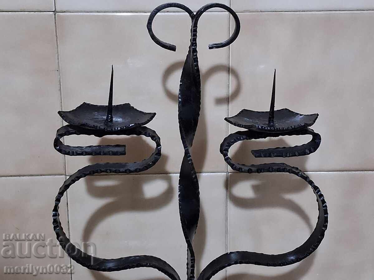 Lampă veche de sfeșnic din fier forjat cu preț € 38.94 | 76.16 BGN