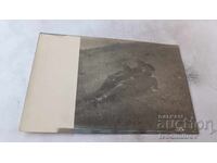 Снимка Трима офицери на тревата на фронта П С В