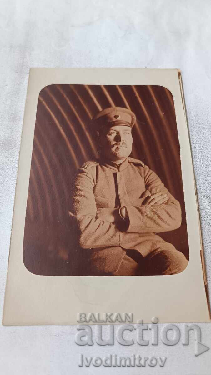 Fotografie soldat pe front 1918 Primul Război Mondial