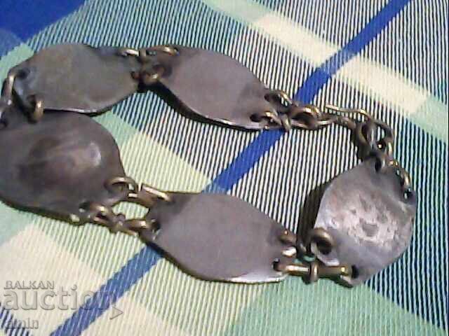 Licitație brățară placată cu argint veche