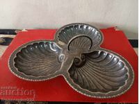 art deco επάργυρο μπολ με παξιμάδια