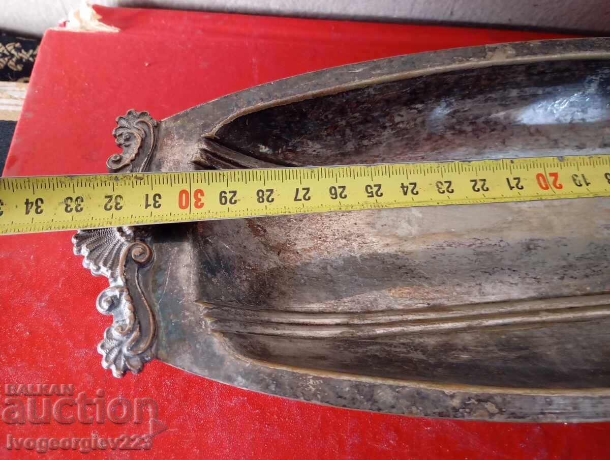 Licitație Bol argintat, platou, coșuleț Art Deco