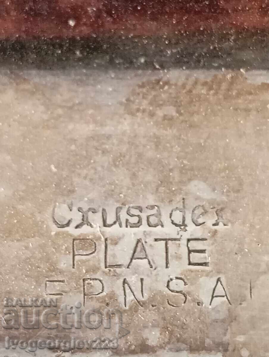 Bol argintat, platou, coșuleț Art Deco - 6