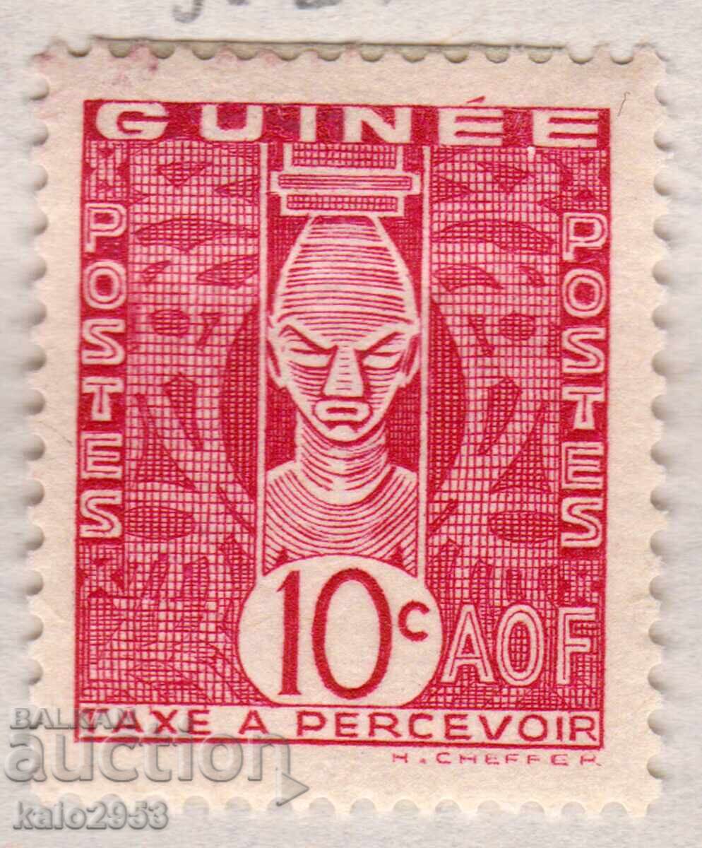 Γαλλική Γουινέα-1938-Για συμπλήρωση ταχυδρομικών τελών-Αφρικανική τέχνη, MLH