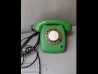 Telefon verde cu disc