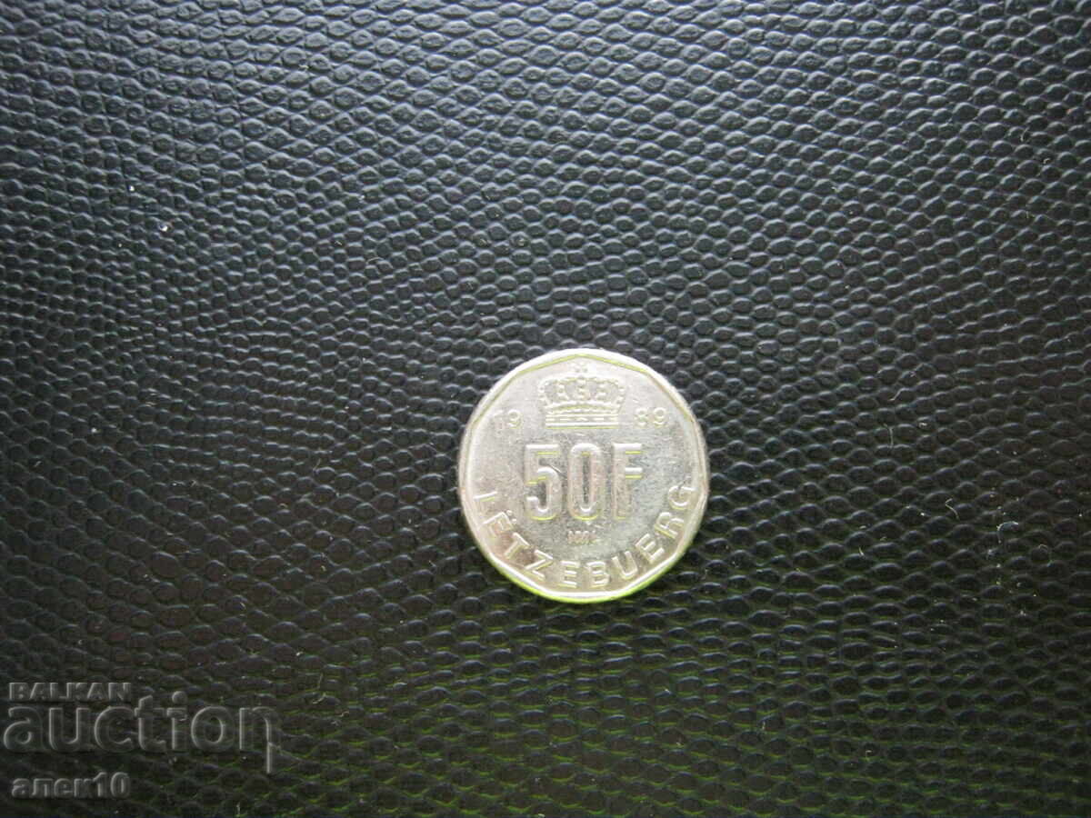 Luxembourg 50 francs 1989 z