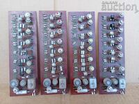 Scarves from an antique Christmas tree, calculator, computer, 60s 70s