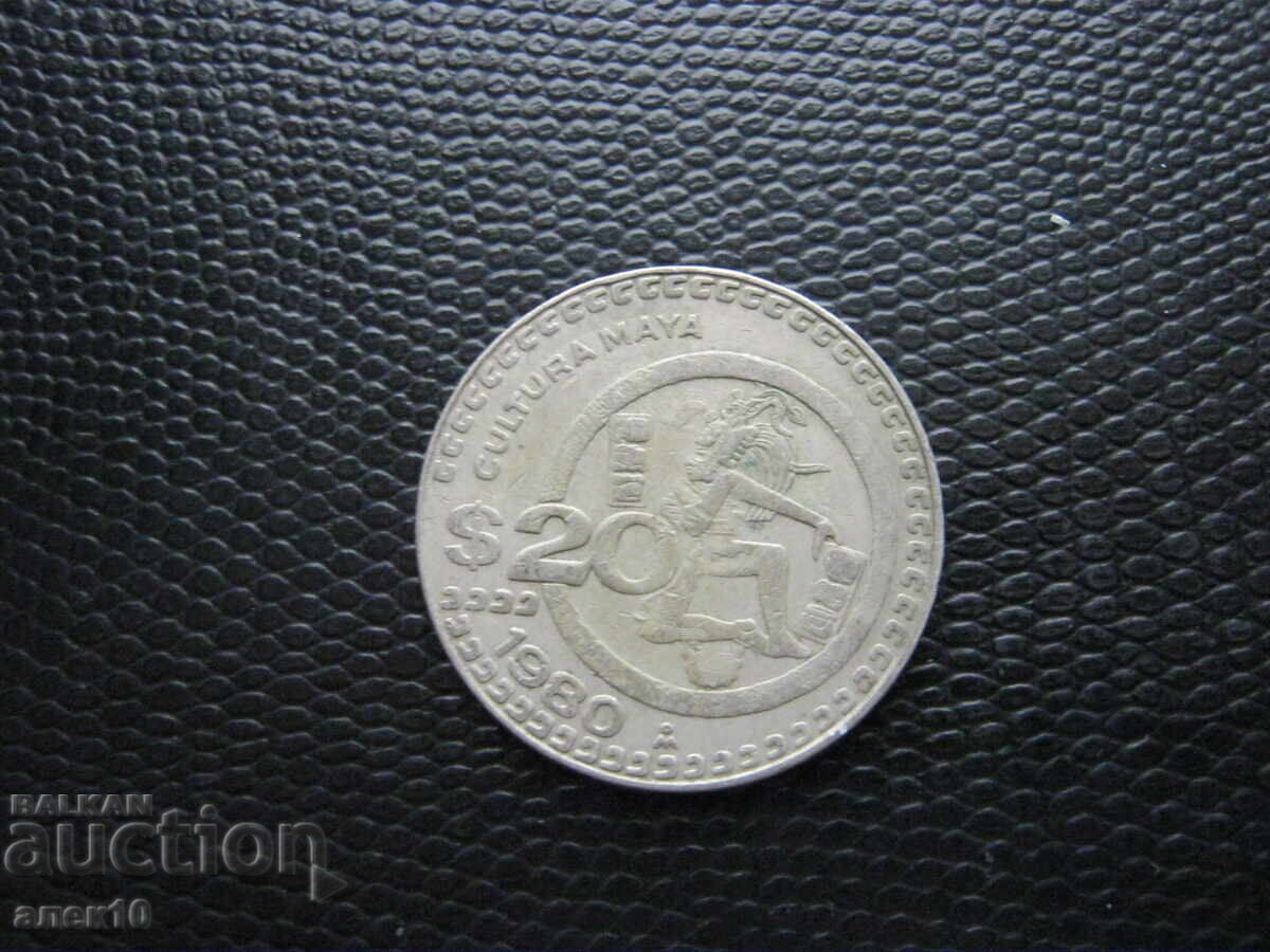 Mexic 20 pesos 1980 aur