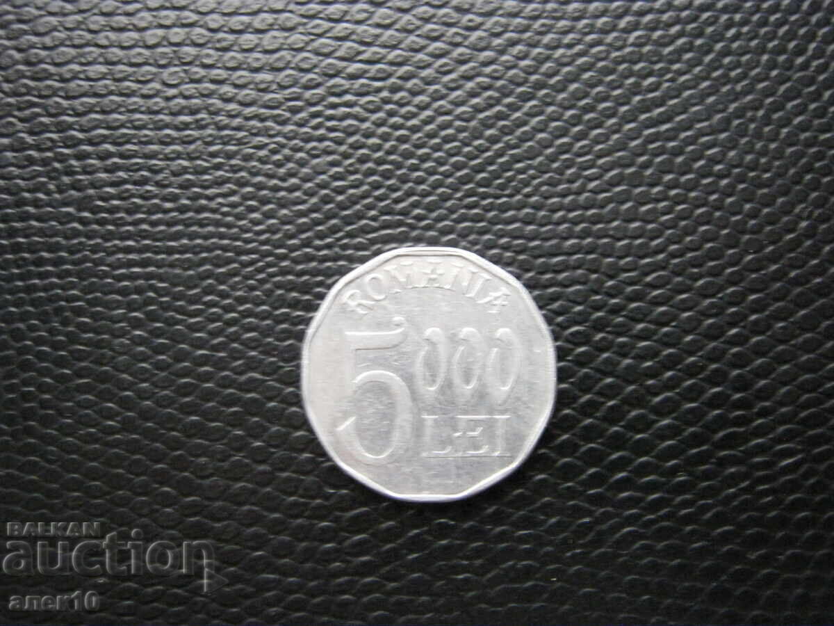 Romania 5000 lei 2004 gold