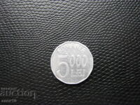 România 5000 lei 2004 aur