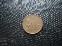 Τουρκία 10 κουρούς 1958