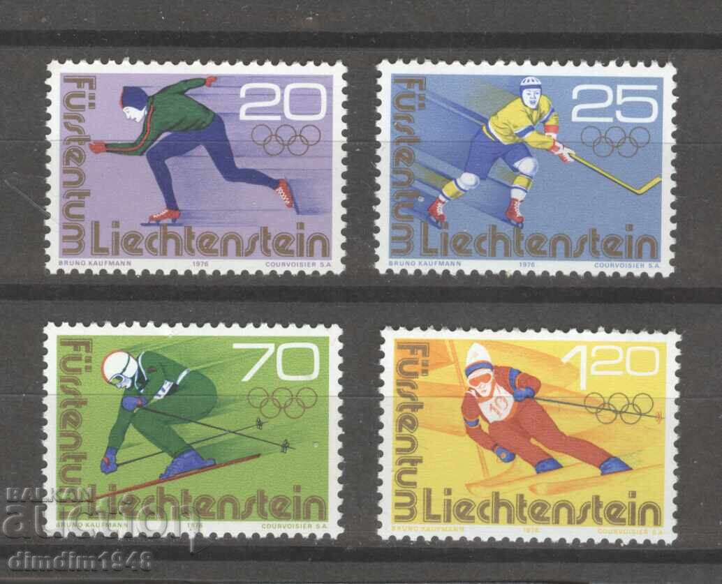 Λιχτενστάιν 1975 - "Αθλητισμός" πλήρης σειρά Mi 635/38, αμεταχείριστη