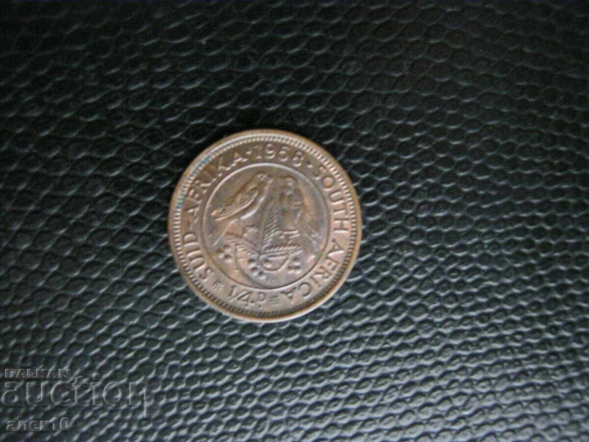 Africa de Sud 1/4 penny 1958 z