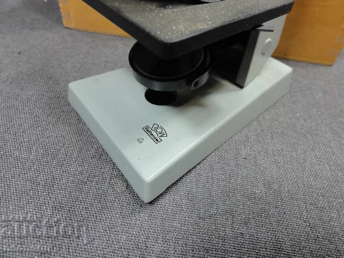 Παράδοση ΣΠΑΝΙΟ ΡΕΤΡΟ ΣΟΣΙΑΛΙΣΤΙΚΟ ΜΙΚΡΟΣΚΟΠΙΟ ΛΔΓ ROW RATHENOW ΜΕ ΚΟΥΤΙ