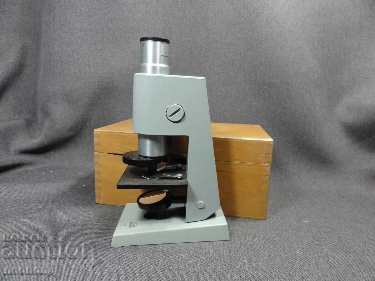 ΣΠΑΝΙΟ ΡΕΤΡΟ ΣΟΣΙΑΛΙΣΤΙΚΟ ΜΙΚΡΟΣΚΟΠΙΟ ΛΔΓ ROW RATHENOW ΜΕ ΚΟΥΤΙ - 5