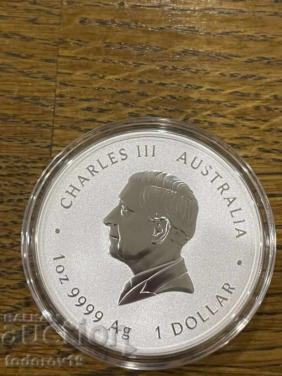 Livrarea Argint 1 oz Anul Calului 2026 cu semn. Dragon