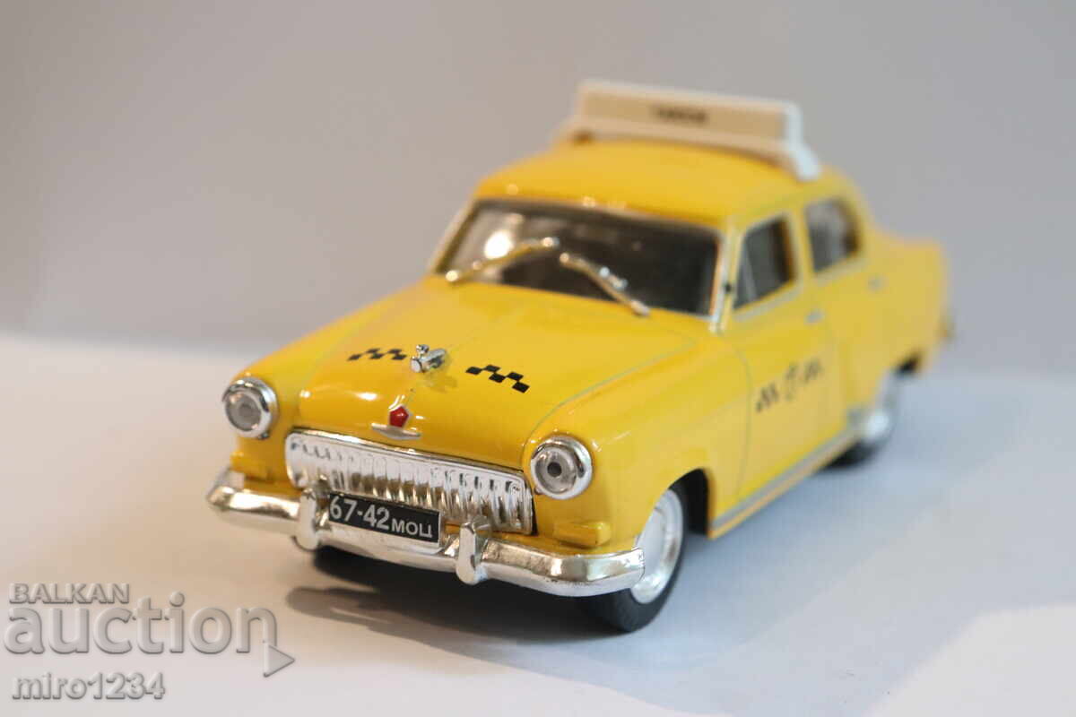 Аукцион 1/43  VOLGA GAZ  ВОЛГА  TAXI ТАКСИ  КОЛИЧКА  ИГРАЧКА   МОДЕЛ