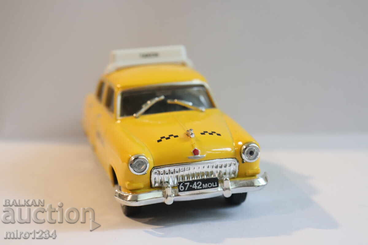 Доставка на 1/43  VOLGA GAZ  ВОЛГА  TAXI ТАКСИ  КОЛИЧКА  ИГРАЧКА   МОДЕЛ
