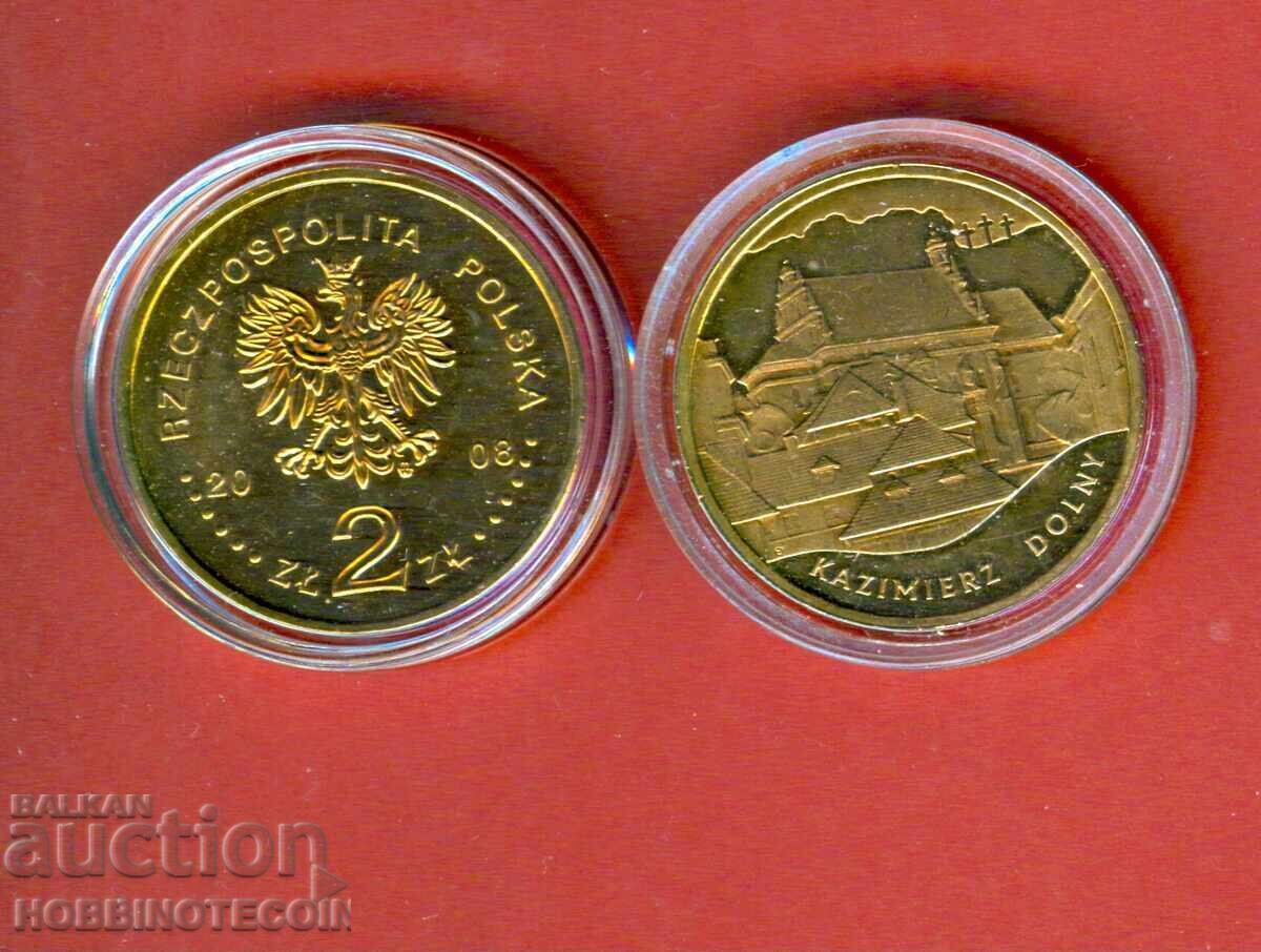 ΠΟΛΩΝΙΑ POLAND 2 Zloty KAZIMIERZ DOLNY έκδοση 2008 ΝΕΟ UNC