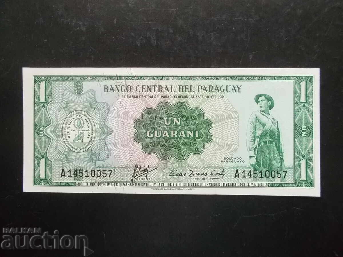 PARAGUAY , 1 guarani , 1963 , UNC