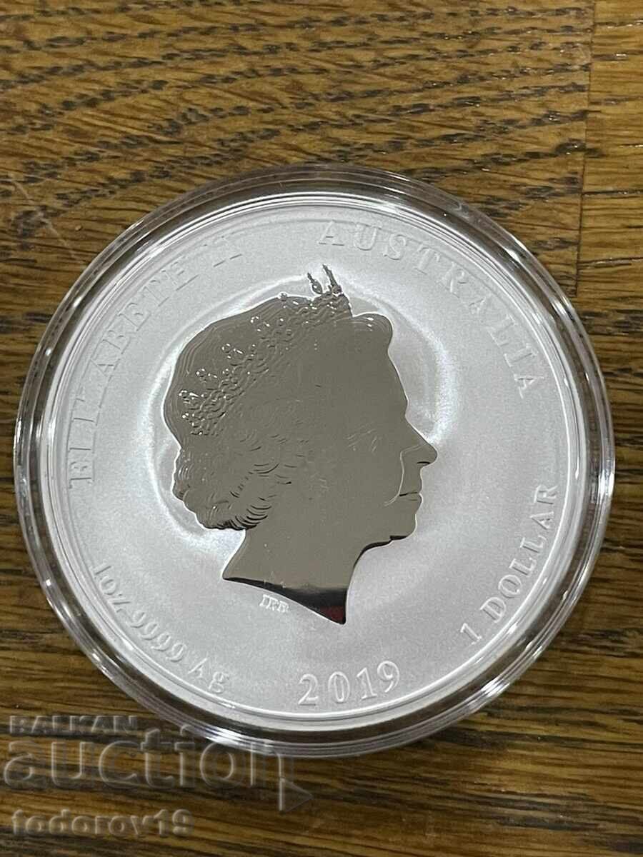 Livrarea Argint 1 oz Anul Șarpelui 2001 Livrarea Argint 1 oz Anul Șarpelui 2001
