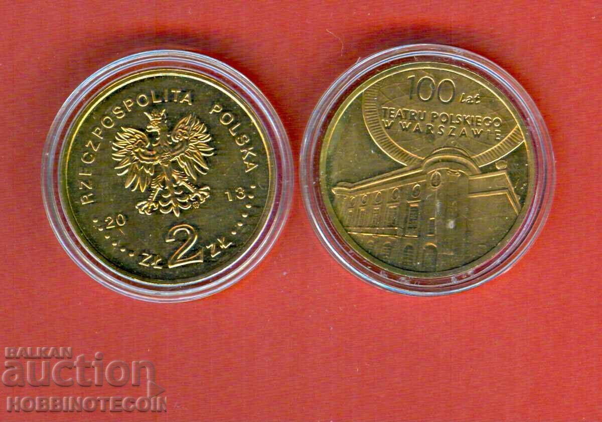 POLONIA POLAND 2 Złoti 100 g POLSKI TEATR emisiune 2013 NOUĂ UNC