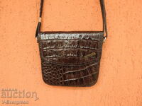 Винтидж чантичка от истинска крокодилска кожа La Toscana