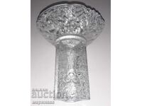 CANDLE HOLDER "OLYMPIC TORCH". ORREFORS. SWEDEN