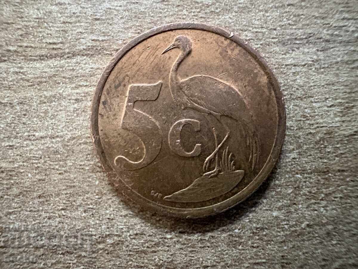 South Africa - 5 cents (2001)