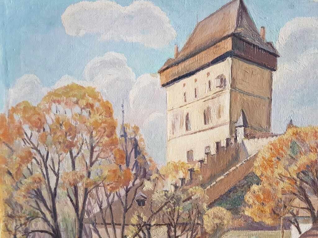 Δημοπρασία Yordan Filchev 1908 - 1968 Ελαιογραφία Κάστρο 1965