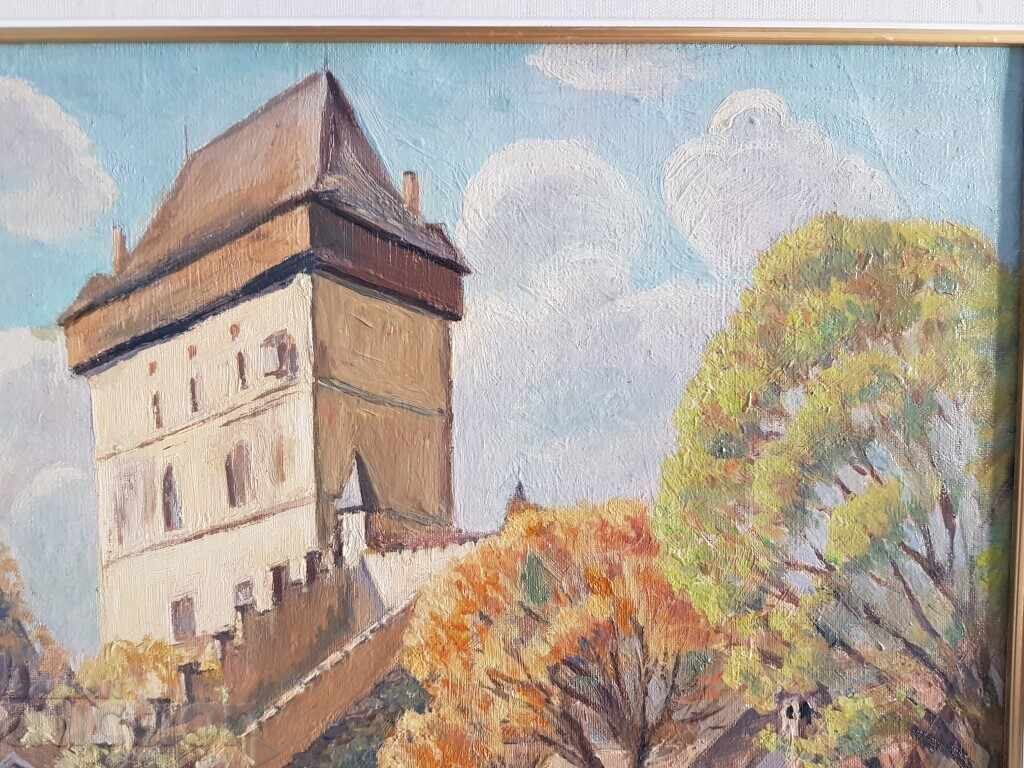 Παράδοση Yordan Filchev 1908 - 1968 Ελαιογραφία Κάστρο 1965