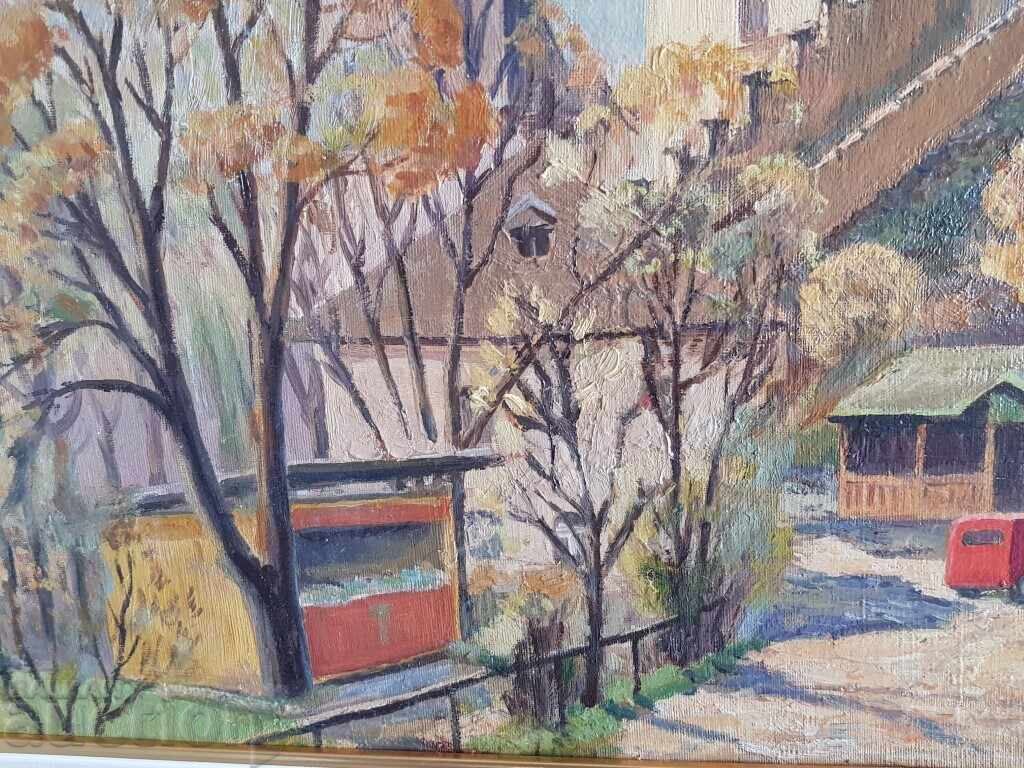 Yordan Filchev 1908 - 1968 Ελαιογραφία Κάστρο 1965 - 5