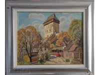 Yordan Filchev 1908 - 1968 Ελαιογραφία Κάστρο 1965