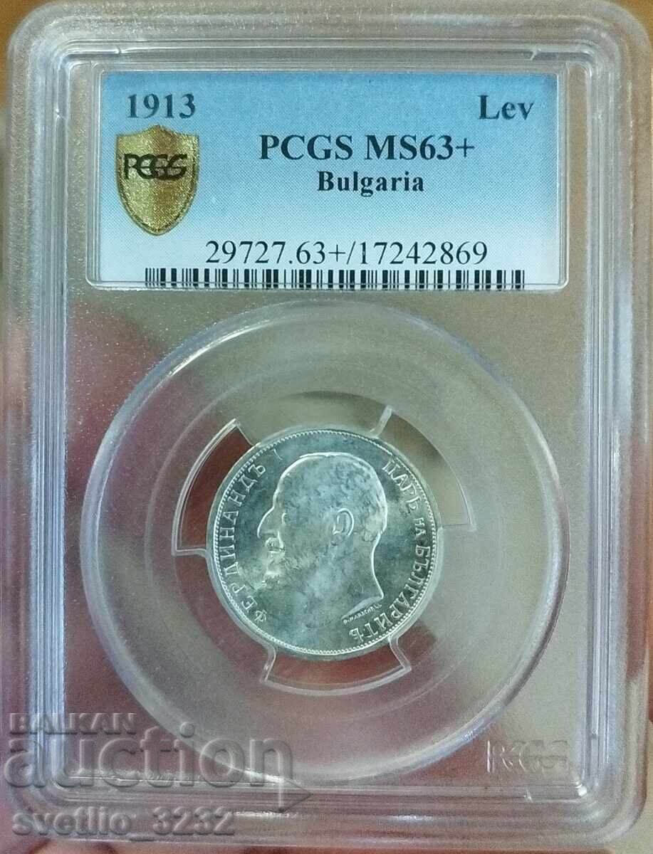 1 leu 1913 MS 63+ PCGS cu preț € 300.00 | 586.75 BGN