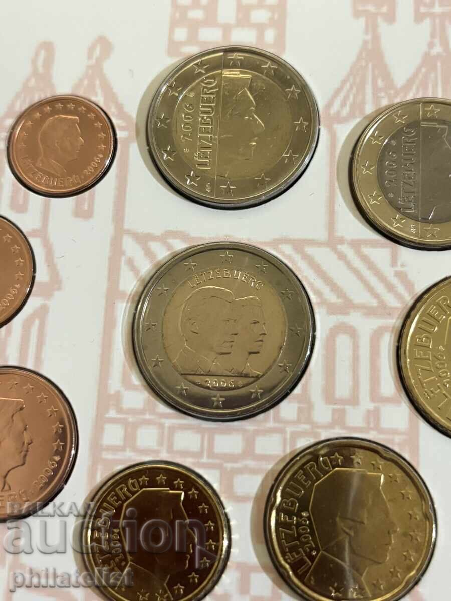 Δημοπρασία Λουξεμβούργο 2006 - τραπεζικό σετ ευρώ + αναμνηστικό κέρμα 2 ευρώ BU